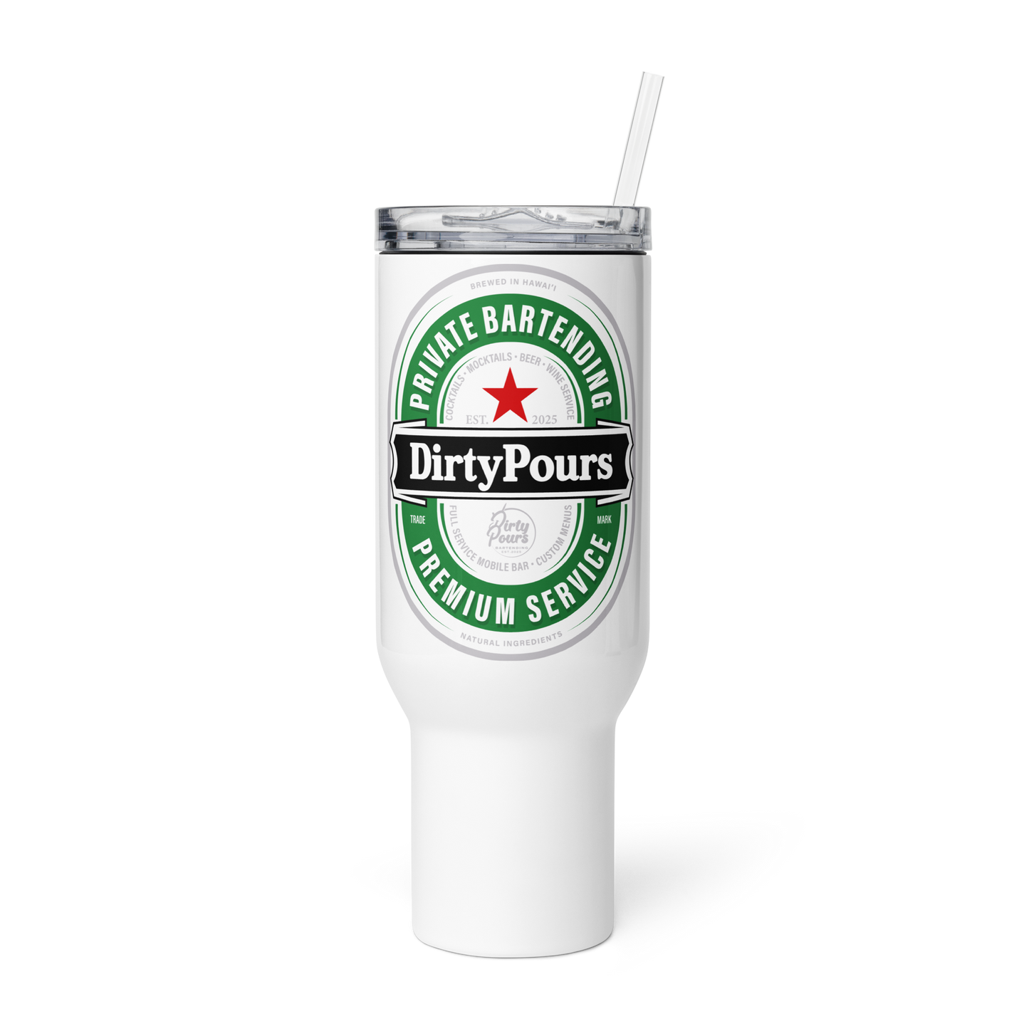 40oz. Green Bottles Travel Mug