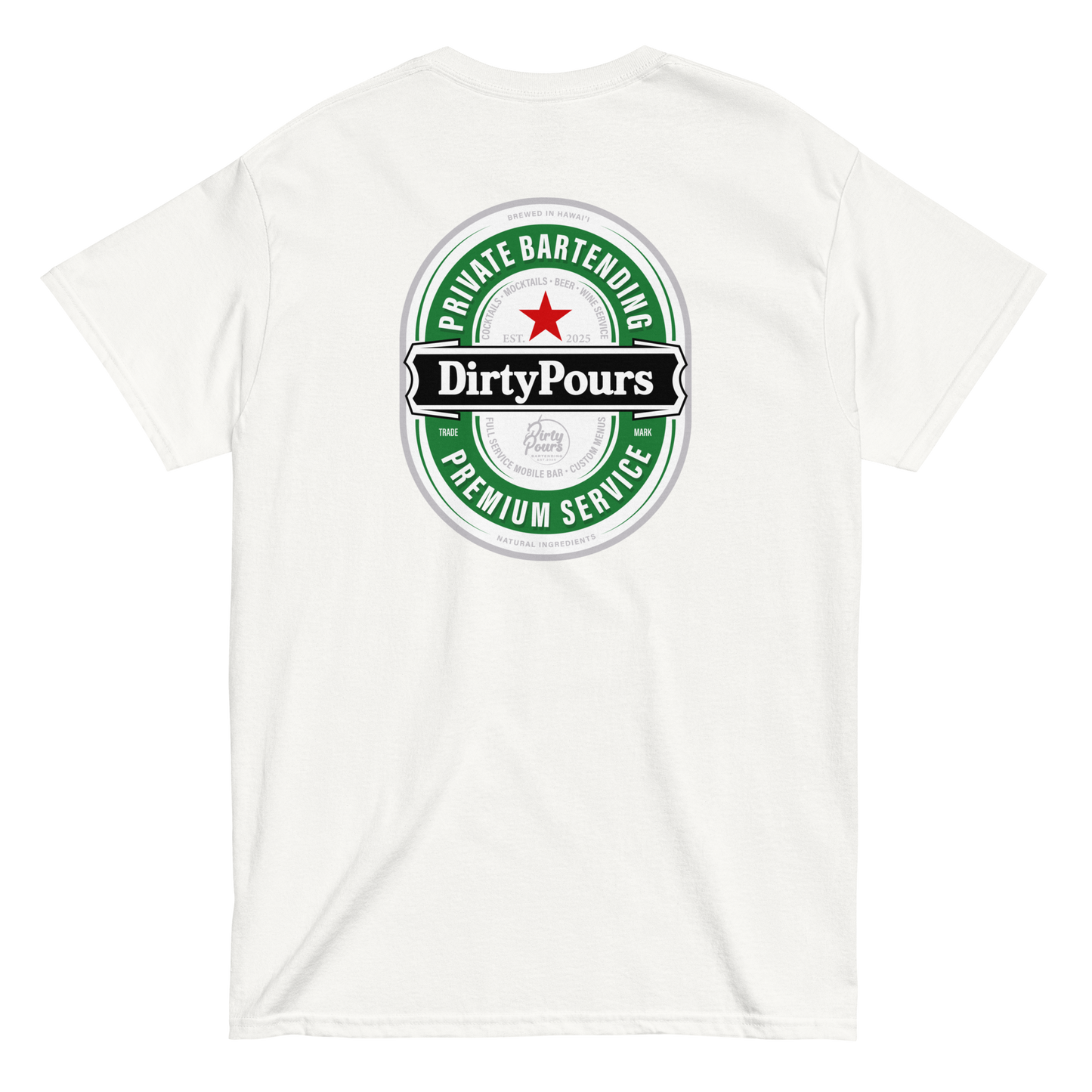 Dirty Pours Green Bottle T-Shirt